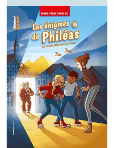 La BD Les énigmes de Philéas, un pachyderme venu du futur de Mathieu Ughetti - ScriNeo