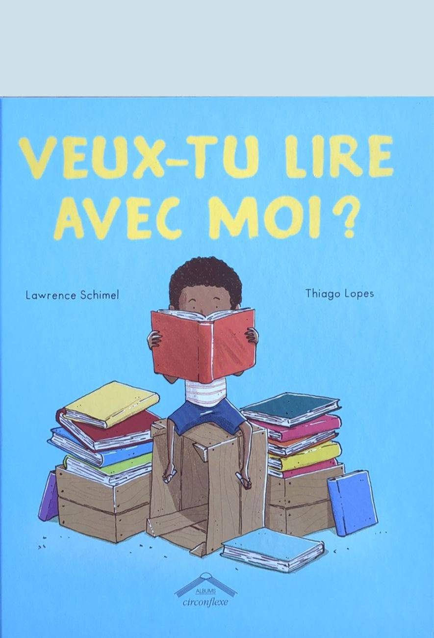 L'album Veux-tu lire avec moi ? - Lawrence Schimel et Thiago Lopes - éditions Circonflexe