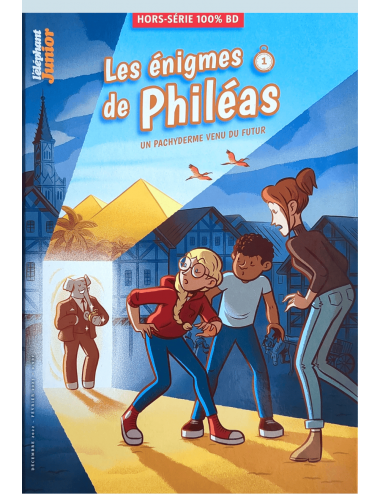 La BD Les énigmes de Philéas, un pachyderme venu du futur de Mathieu Ughetti  - ScriNeo